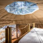 Gites Insolites de Sologne - 7m glamping dome interior design - 7m dome tent layout conference (6)