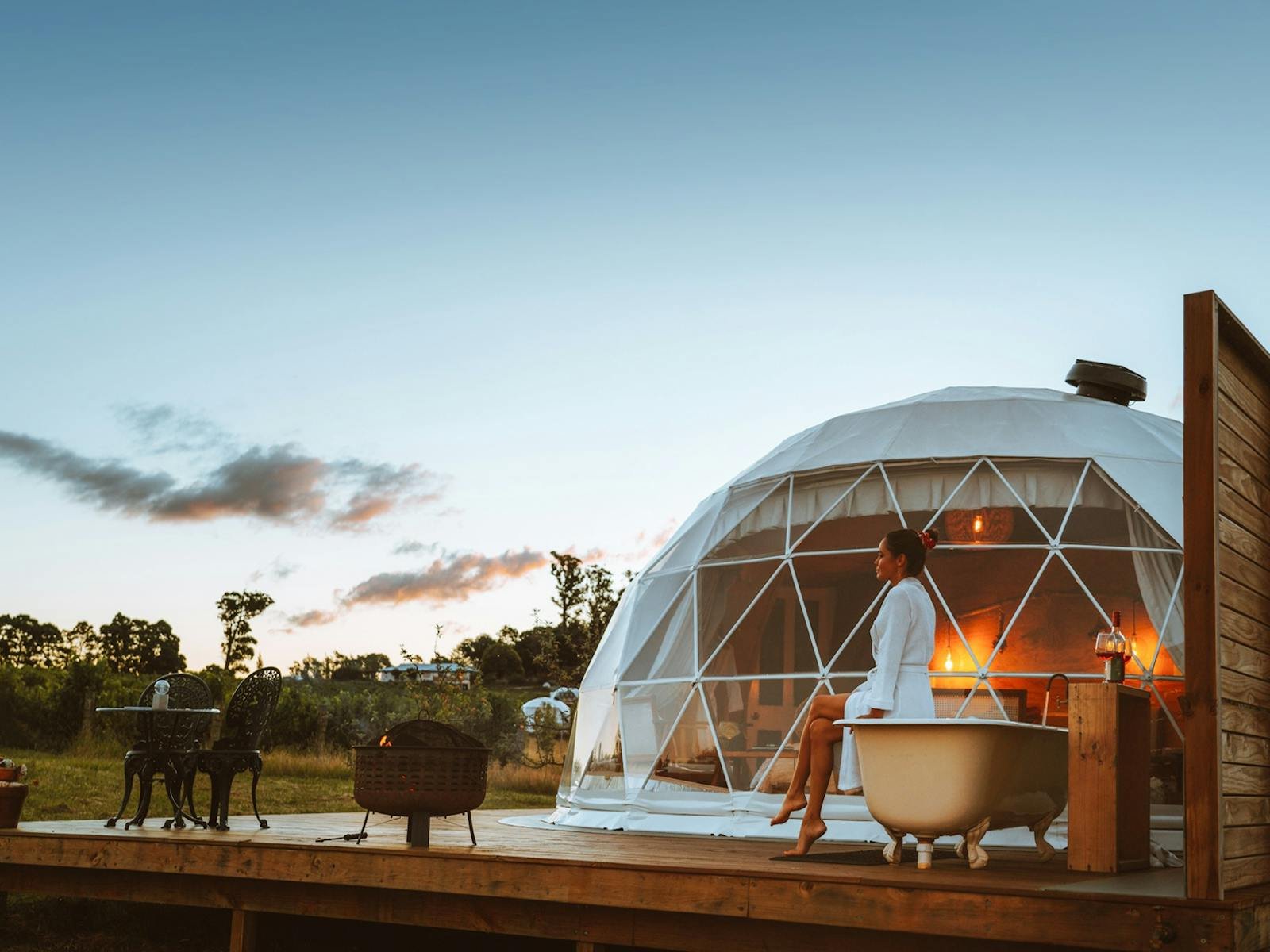 platform for dome tent - these things you should know before buying dome - preparation before constructing the glamping geodesic dome - woode, concrete platform for luxury tent (1)