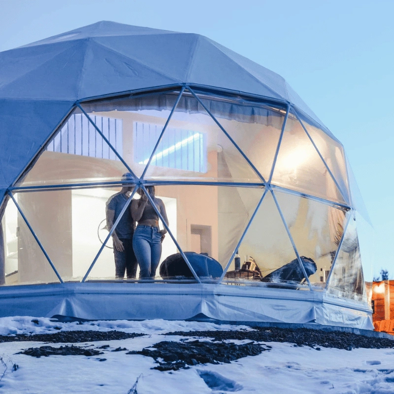 glamping dome tent for winter (2)