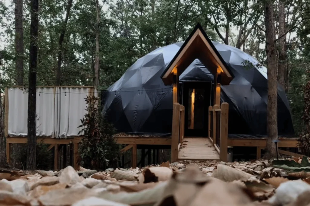 Glamping Domes for Sale - pvc and glass hybrid dome tent (1)