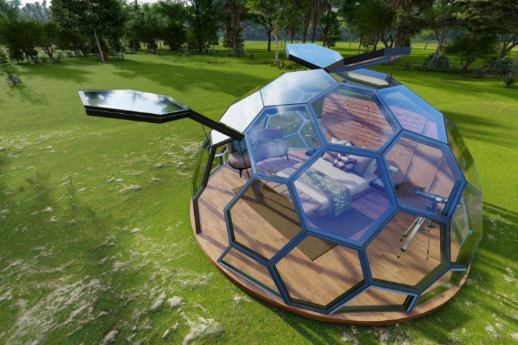 modular glamping tent for luxury resort - easy set up airbnb vocation home (1)